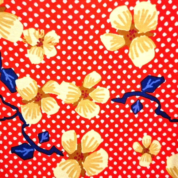 LuLaRoe 3x but fits 2x Better Maxi Dress Red Blue Floral - Picture 3 of 4